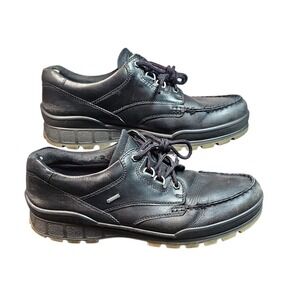 Ecco Gore-Tex Leather‎ Oxfords Walking Shoes Waterproof Black Mens Size 14 $220